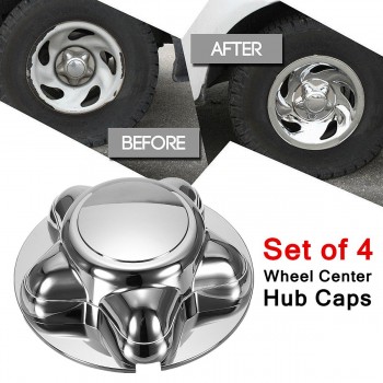 4Pcs 7 Chrome Wheel Center Hub Caps 5 Lug Rim Cover for Ford F150 1997 -2003 Anti?Rust Waterproof Increase Rigidity protective