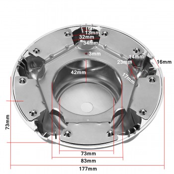 4Pcs 7 Chrome Wheel Center Hub Caps 5 Lug Rim Cover for Ford F150 1997 -2003 Anti?Rust Waterproof Increase Rigidity protective