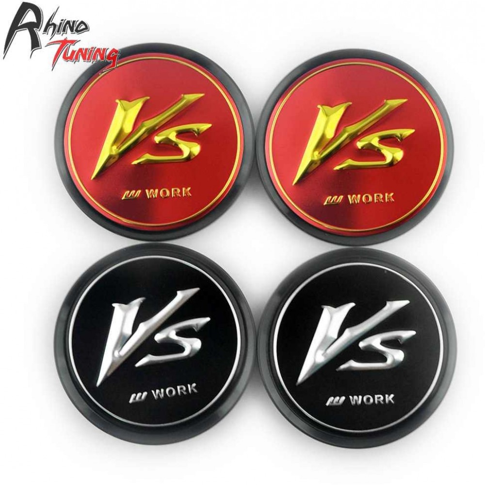 Rhino Tuning 51mm 4PC Car Styling Wheel Center Hub Caps VS Work For Accord Cruze Focus Fusion Mustang Highlander Camry Yaris 848