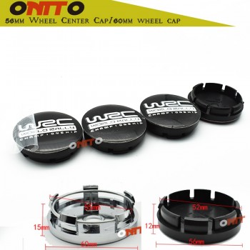 4pcs Free shipping 60mm wrc logo car emblem Wheel Center Hub Caps Dust-proof Badge logo covers auto accessories WRC Grid
