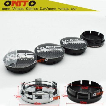 4pcs Free shipping 60mm wrc logo car emblem Wheel Center Hub Caps Dust-proof Badge logo covers auto accessories WRC Grid
