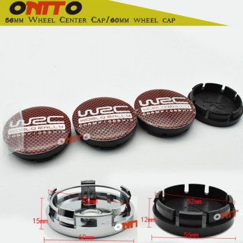 4pcs Free shipping 60mm wrc logo car emblem Wheel Center Hub Caps Dust-proof Badge logo covers auto accessories WRC Grid