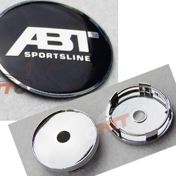 4pcs BLACK 56mm 60mm ABT logo car emblem Wheel Center Hub Cap Rim badge covers styling 2.20 For Polo Golf 266 ABT WHEEL CAPS