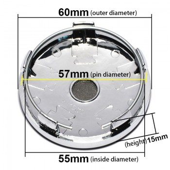 4pcs 60MM Cool 3D Skull Car Wheels Tires Wheel Center Caps Emblem Badge Decal Symbol for Opel Renault Mazda BMW AUDI Ford Toyota
