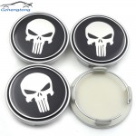 Gzhengtong 4pcs 64mm Wheel Center Hub Cap Universal Calota Tampa Centro Roda Car Wheel Rim Cover Cap Clip 59mm Blank Punisher