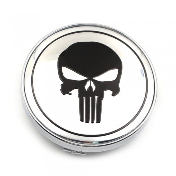 Gzhengtong 60mm 4PC The Punisher S Skull Car Styling Wheel Center Car Hubs Caps Auto Emblem For Octavia Yeti