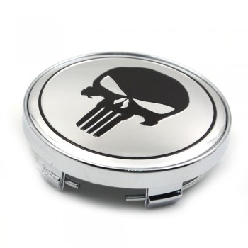 Gzhengtong 60mm 4PC The Punisher S Skull Car Styling Wheel Center Car Hubs Caps Auto Emblem For Octavia Yeti