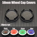 Dustproof 20pcs Car Wheel Hub Center Cap Auto Rims Wheel Centre Covers Logo Badge For Jaguar XJ XF XK X-TYPE 58mm Wheels HubCaps