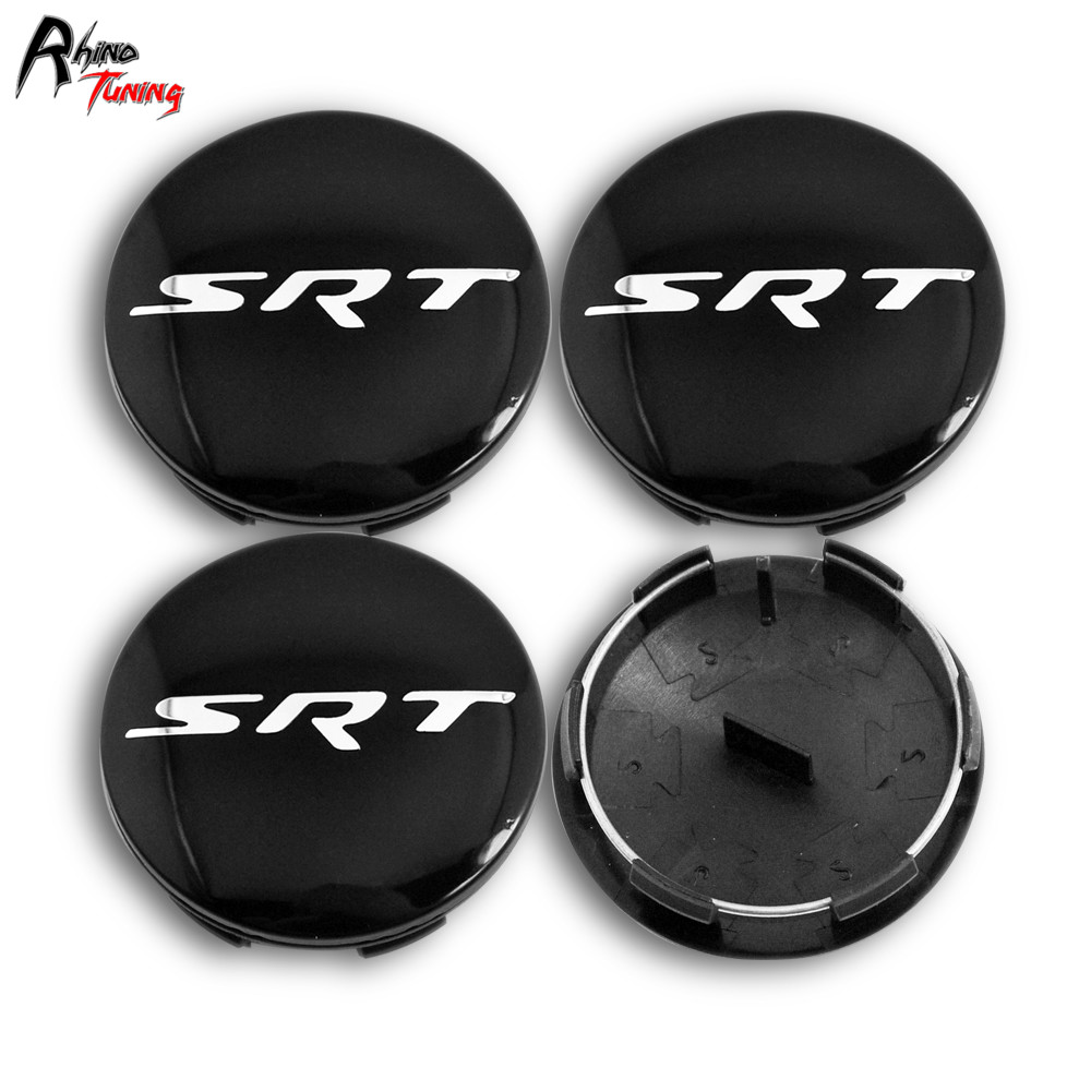 Rhino Tuning 4PCs 63mm(56mm) SRT Car Wheel Hub Center Caps for Grand Challenger Charger 314