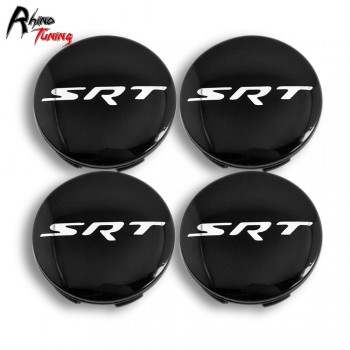 Rhino Tuning 4PCs 63mm(56mm) SRT Car Wheel Hub Center Caps for Grand Challenger Charger 314