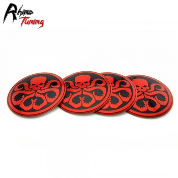 Rhino Tuning 4PC 56mm Squidward Car Wheel Hubs Caps For 5JA601151A Citigo Fabia Octavia Rapid Superb Yeti 2014-2015 #263
