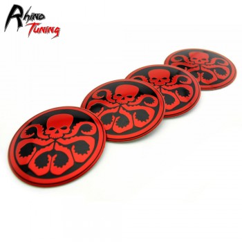 Rhino Tuning 4PC 56mm Squidward Car Wheel Hubs Caps For 5JA601151A Citigo Fabia Octavia Rapid Superb Yeti 2014-2015 #263