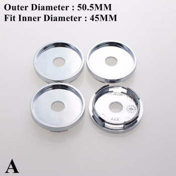 Blank Wheel Center Cap For Rims 50.5/54/56/58/59.5MM No Logo Without Emblem Car-Covers Cap Fit Plane Surface Sticker SET OF 4