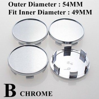 Blank Wheel Center Cap For Rims 50.5/54/56/58/59.5MM No Logo Without Emblem Car-Covers Cap Fit Plane Surface Sticker SET OF 4