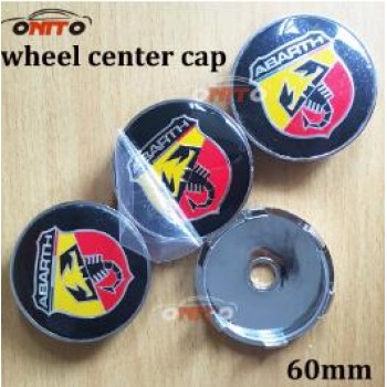 4PC 56mm 60mm for ABARTH logo Wheel Center Hub Cap Car Wheel Center cap Badge emblem cover car styling