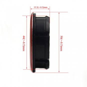 Gzhengtong 4pcs/lot 50mm (44mm) For 500 Abarth Wheel Hub Center Cap Black Caps for Fiat Abarth Marea Multipla Punto Red Scorpion