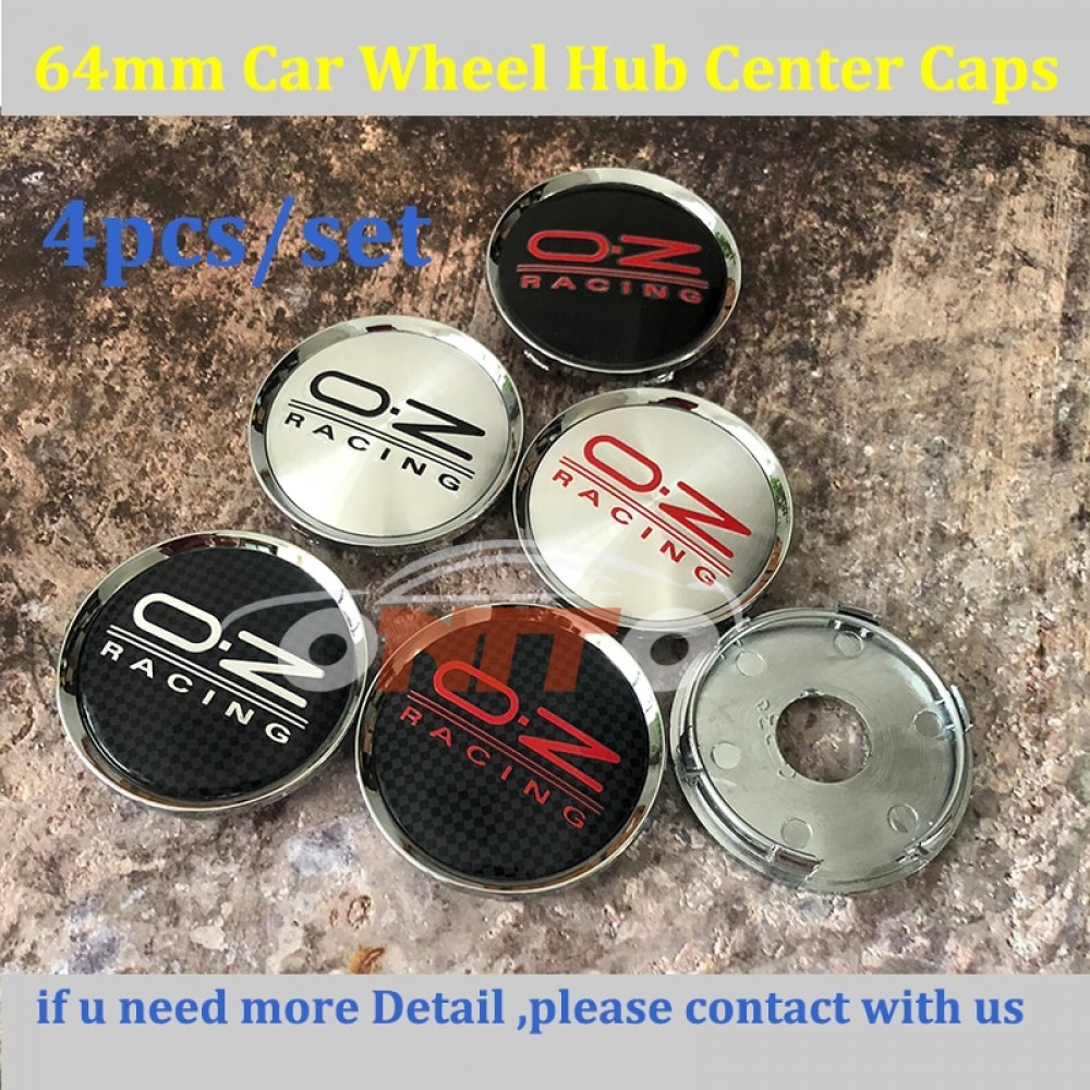4pcs/set 64mm Car Wheel Hub Center Caps Auto Wheels Tires Car Badge emblem For OZ O.Z Racing Logo Fit ALL Car Accessories