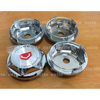 4pcs 68MM Chrome Wheel Center Hub Cap vossen VOLK SPOON SPORTS Wheel Dust-proof emblem covers