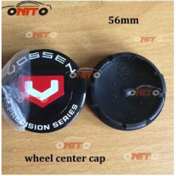 Car styling 4pcs/lot 56mm Black Car Custom Alloy ABS Rim Wheel Hub Hubcaps Center Center Caps Cover for vossen car emblem badge