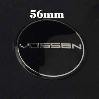 Car styling 4pcs/lot 56mm Black Car Custom Alloy ABS Rim Wheel Hub Hubcaps Center Center Caps Cover for vossen car emblem badge