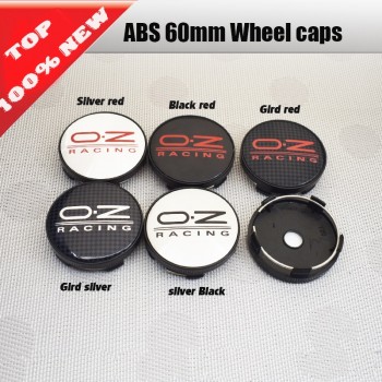 Car accessories 4pcs/lot 60mm O.Z Oz RACING Car Wheel Center Hubs Wheel Center Caps Emblem car styling auto Accessories