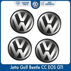 4pcs/Set 56mm Logo Emblem Badge Wheel Center Hub Cap for VW Volkswagen Jetta Golf Beetle CC EOS GTI 1J0 601 171