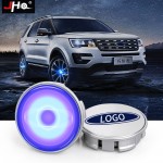 JHO 4pcs/set 65mm/58mm Wheel Center Caps Hub Cover w/ LED Light For Ford Explorer 2013-2015 Platinum Sport 2016-2017 XLT Base