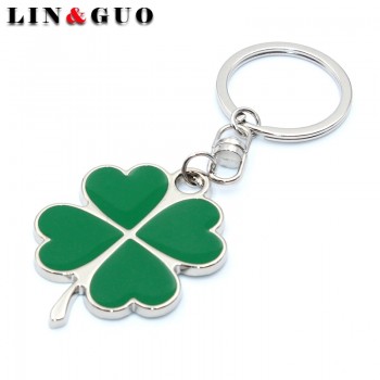High Quality Keychain Fashion Creative Beautiful Four Leaf Clover Steel Lucky Keyring For alfa romeo 159 147 156 giulietta 147