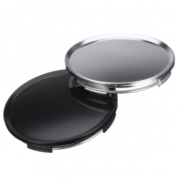 4pcs Universal 63mm Car Vehicle Plain Wheel Center Hub Cap Cover Black Sliver