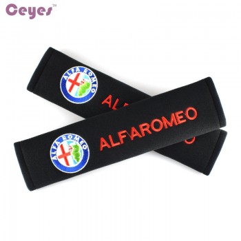 Car Seat Belt Cover Auto Car-Styling Pure Cotton Case For Alfa Romeo 159 147 156 Giulietta 147 159 Mito Accessories Car Styling