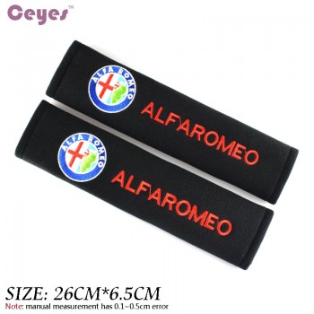 Car Seat Belt Cover Auto Car-Styling Pure Cotton Case For Alfa Romeo 159 147 156 Giulietta 147 159 Mito Accessories Car Styling