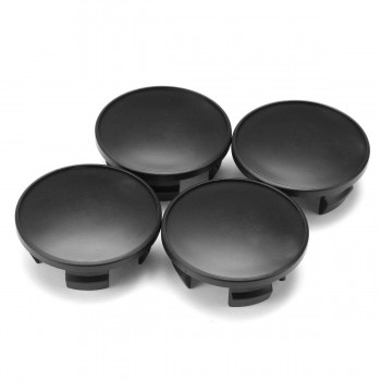 4Pcs 54MM Car Wheel Center Hub Caps Center Cover Emblem Badge For Mini Cooper Black Plastic