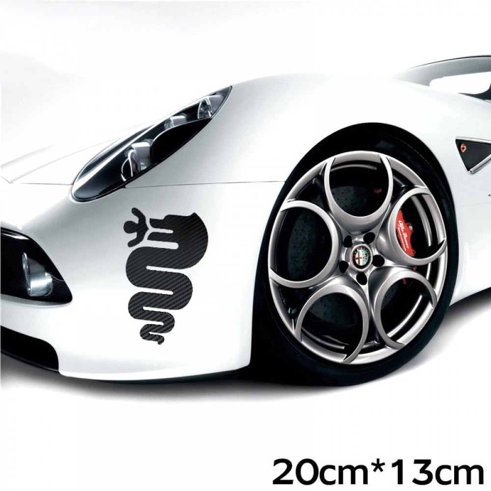 Car sticker for alfa romeo 159 147 156 giulietta 147 159 mito badge waterproof Python lines protector Car outdoor