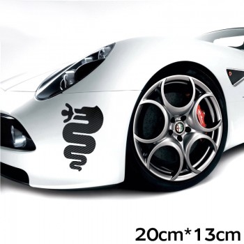 Car sticker for alfa romeo 159 147 156 giulietta 147 159 mito badge waterproof Python lines protector Car outdoor
