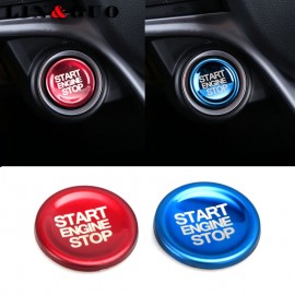 Car-styling Accessories Aluminum dedicated a key to for Alfa romeo Giulia Stelvio start button decorative ignition Stickers