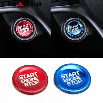 Car-styling Accessories Aluminum dedicated a key to for Alfa romeo Giulia Stelvio start button decorative ignition Stickers