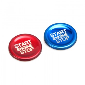 Car-styling Accessories Aluminum dedicated a key to for Alfa romeo Giulia Stelvio start button decorative ignition Stickers
