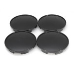 4 Pcs a set 68mm Universal Black Car Wheel Center Hub Caps Covers Set No Logo TW