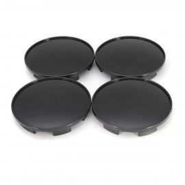 4 Pcs a set 68mm Universal Black Car Wheel Center Hub Caps Covers Set No Logo TW