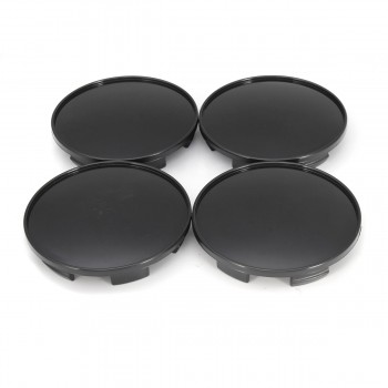 4 Pcs a set 68mm Universal Black Car Wheel Center Hub Caps Covers Set No Logo TW