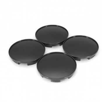 4 Pcs a set 68mm Universal Black Car Wheel Center Hub Caps Covers Set No Logo TW