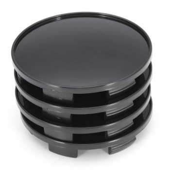 4 Pcs a set 68mm Universal Black Car Wheel Center Hub Caps Covers Set No Logo TW
