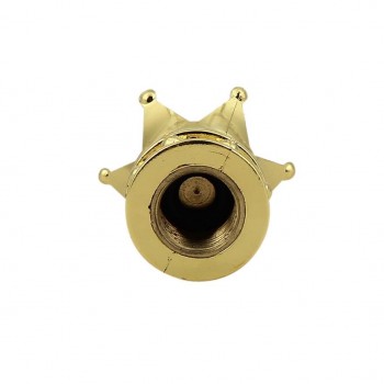 New Car Golden Crown Tyre Tire Wheel Valve Stems Air Dust Cover Cap For Mazda Subaru