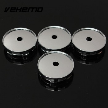 4Pcs 60mm Car Auto Vehicle Steering Wheel Center Hub Caps Cover Cap Sticker Tyre Trims Replacement Wheels Accessories Universal