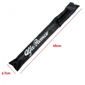 Car-Styling Car Seat Cushion Crevice Gap Stopper Emblems Pad Case For alfa romeo 159 147 156 giulietta 147 159 Car Seat Cover