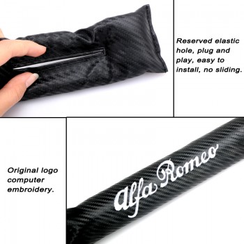 Car-Styling Car Seat Cushion Crevice Gap Stopper Emblems Pad Case For alfa romeo 159 147 156 giulietta 147 159 Car Seat Cover