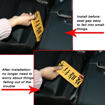 Car-Styling Car Seat Cushion Crevice Gap Stopper Emblems Pad Case For alfa romeo 159 147 156 giulietta 147 159 Car Seat Cover