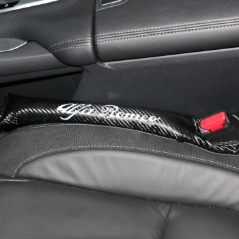 Car-Styling Car Seat Cushion Crevice Gap Stopper Emblems Pad Case For alfa romeo 159 147 156 giulietta 147 159 Car Seat Cover