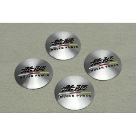 4Pcs Mugen Power Aluminum Alloy Vip Car Wheel Center Hub Caps Stickers Emblems