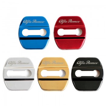 4pcs Car Accessories Car Styling Case For alfa romeo giulia stelvio Auto Door Lock Protection Cover Car-Styling